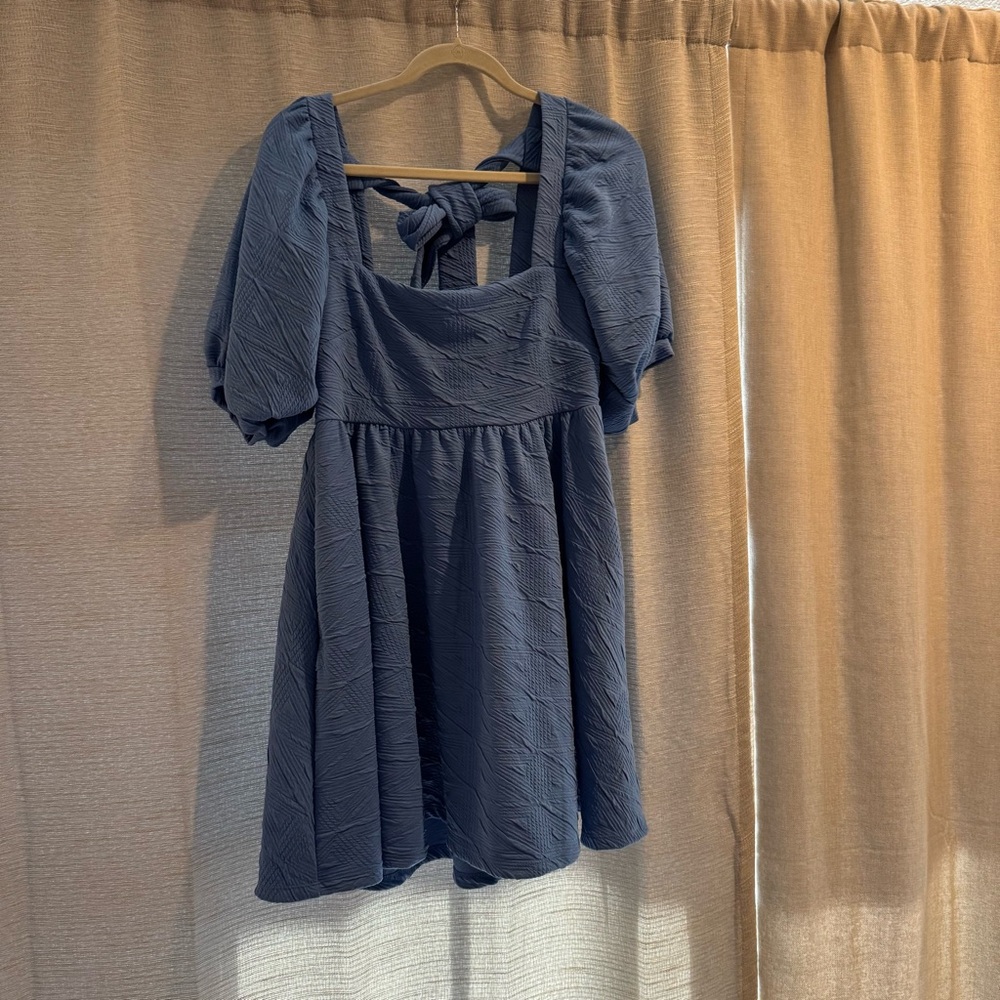 Free People Blue Mini Dress
